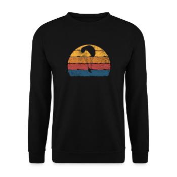 Gleitschirmfliegen Gleitschirmflieger - Unisex Pullover - Schwarz - Vorne - Alina (178cm) & Michal (187cm)