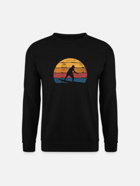 Surfer Surfen Surfboard - Unisex Pullover - Schwarz
