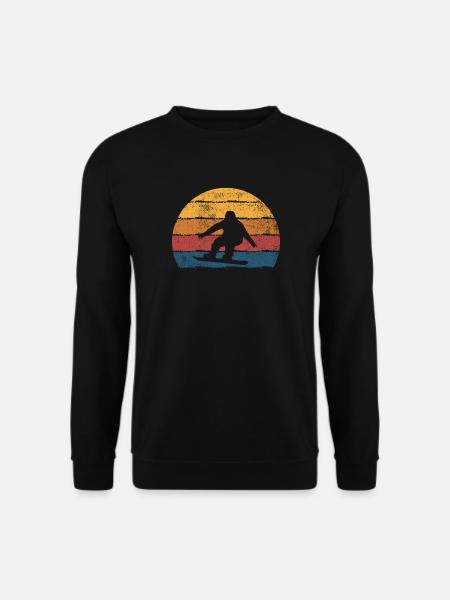 Snowboarden Snowboard Snowboarder - Unisex Pullover - Schwarz