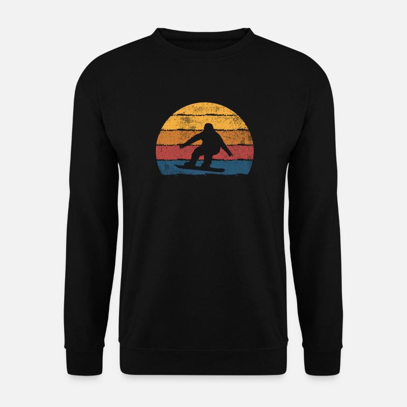 Snowboarden Snowboard Snowboarder - Unisex Pullover - Schwarz