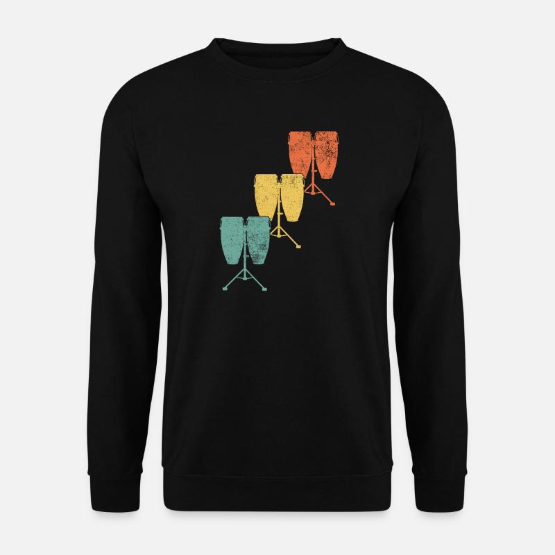 Conga Trommel Schlagzeuger - Unisex Pullover - Schwarz