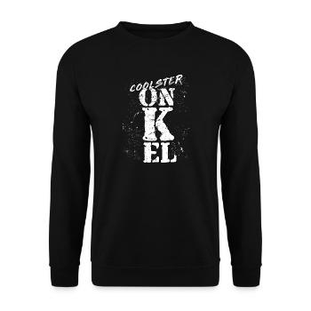 Onkel - Unisex Pullover - Schwarz - Vorne - Alina (178cm) & Michal (187cm)