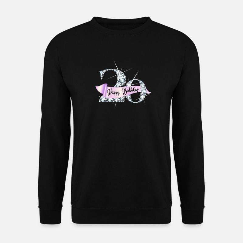 Happy Birthday 20. Geburtstag mit Diamantenband - Unisex Pullover - Schwarz