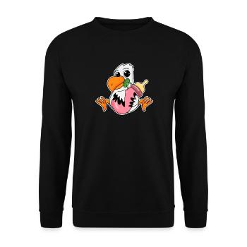 Bébé Mouette - Sweat-shirt Unisexe - noir - Devant - Alina (178cm) & Michal (187cm)