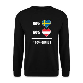 Ingenium/cadeau suédois et autrichien - Sweat-shirt Unisexe - noir - Devant - Alina (178cm) & Michal (187cm)