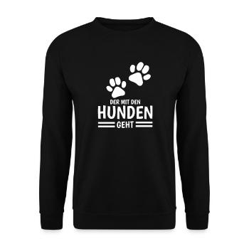 Dictons du chien et du maître - Sweat-shirt Unisexe - noir - Devant - Alina (178cm) & Michal (187cm)