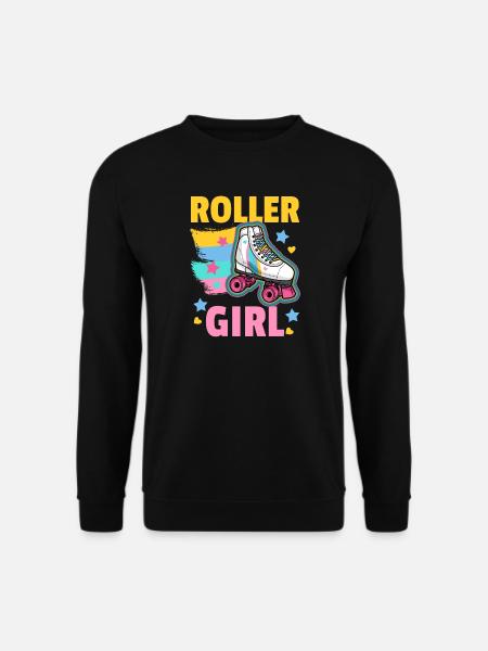 Rollschuhe Roller Girl - Unisex Pullover - Schwarz