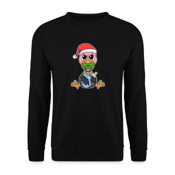 Bébé Vautour Noël - Sweat-shirt Unisexe - noir - Devant - Alina (178cm) & Michal (187cm)