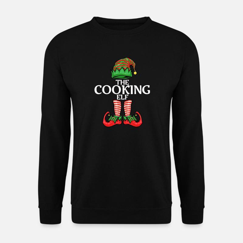 Weihnachten Koch Elf - Unisex Pullover - Schwarz