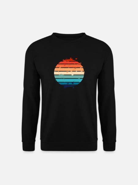 Splatter Retro Sunset - Unisex Sweatshirt - black