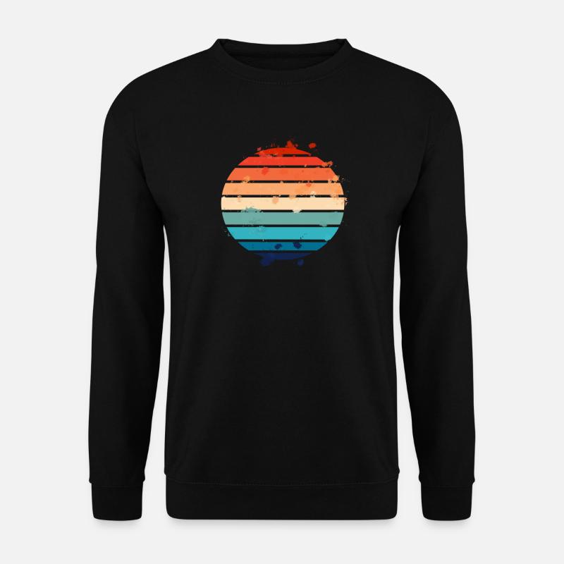 Splatter Retro Sunset - Unisex Sweatshirt - black