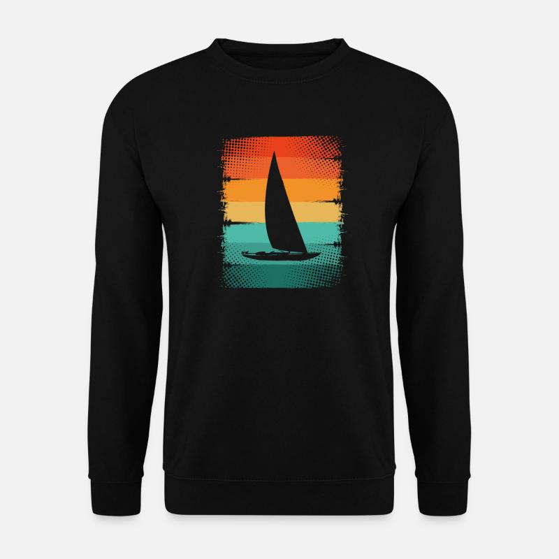 Segelboot - Unisex Pullover - Schwarz