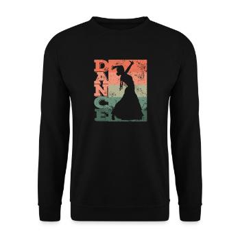 Flamenco Dancer Dance Flamenco Dress - Unisex Sweatshirt - black - Front - Alina (178cm) & Michal (187cm)