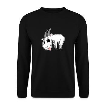 Chèvre Chèvre Buck - Sweat-shirt Unisexe - noir - Devant - Alina (178cm) & Michal (187cm)
