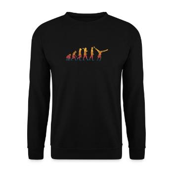 Turner Radschlag Gymnastik - Unisex Pullover - Schwarz - Vorne - Alina (178cm) & Michal (187cm)