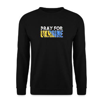 Ukraine - Unisex Pullover - Schwarz - Vorne - Alina (178cm) & Michal (187cm)