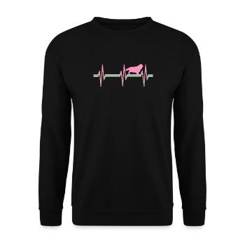 Cavalier King Charles - Unisex Pullover - Schwarz - Vorne - Alina (178cm) & Michal (187cm)