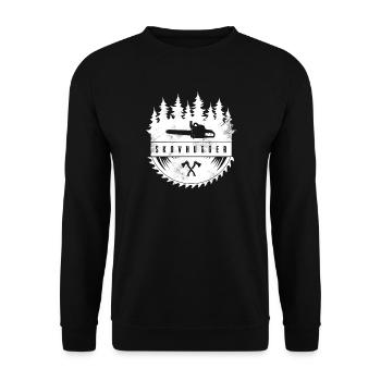 Lumberjack - Unisex Sweatshirt - black - Front - Alina (178cm) & Michal (187cm)
