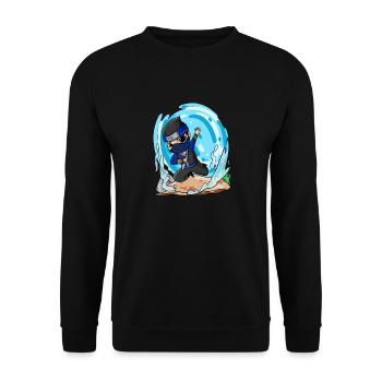 Motif Ninja pour enfants - Sweat-shirt Unisexe - noir - Devant - Alina (178cm) & Michal (187cm)