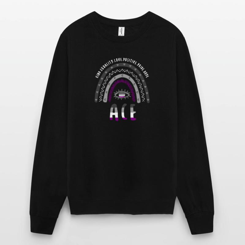 Boho Regenbogen Ace Pride Unisex Pullover