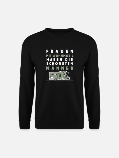 Frauen mit Wohnmobil haben die schönsten Männer - Unisex Pullover - Schwarz