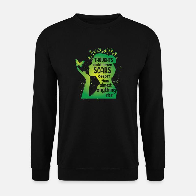 Mental Health Thoughts Could Leave Scars - Unisex Sweatshirt - black