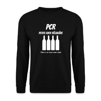 PCR - Petite Cuite Régulière - Sweat-shirt Unisexe - noir - Devant - Alina (178cm) & Michal (187cm)