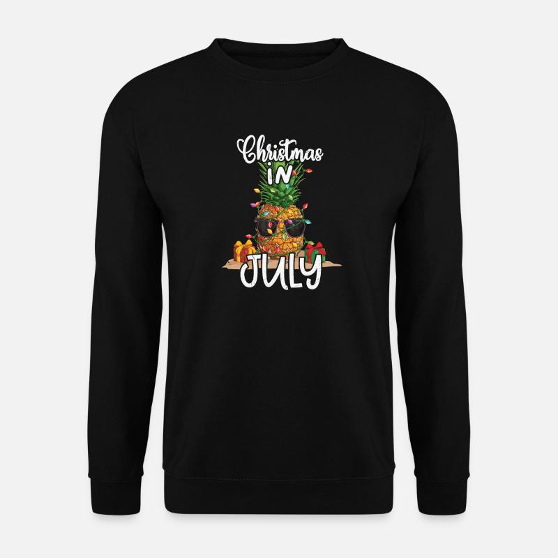 Pineapple Christmas In July Tropical - Unisex Sweatshirt - black