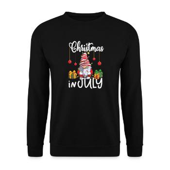 Noël des elfes en juillet - Sweat-shirt Unisexe - noir - Devant - Alina (178cm) & Michal (187cm)