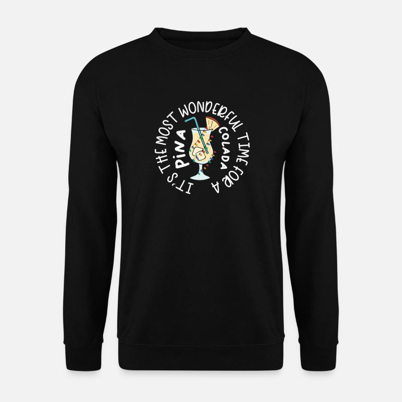 Christmas cocktail Pina Colada Tropical - Unisex Sweatshirt - black