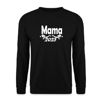 Mama 2023 - Unisex Pullover - Schwarz - Vorne - Alina (178cm) & Michal (187cm)