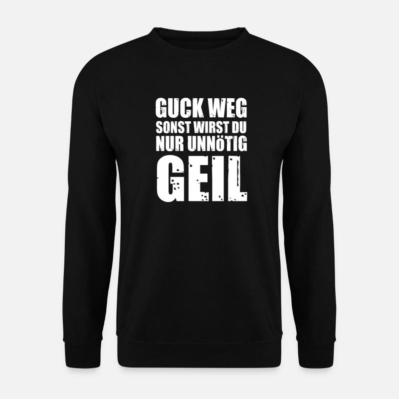 Grobprovokatives Großschrift Shirt - Unisex Pullover - Schwarz