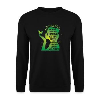 Santé mentale dont nous ne savons pas à quel point la force - Sweat-shirt Unisexe - noir - Devant - Alina (178cm) & Michal (187cm)