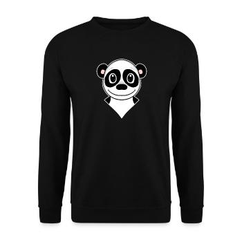 Panda - Sweat-shirt Unisexe - noir - Devant - Alina (178cm) & Michal (187cm)