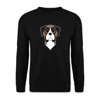 Propriétaire de chien de tête de boxeur allemand - Sweat-shirt Unisexe - noir - Devant - Alina (178cm) & Michal (187cm)