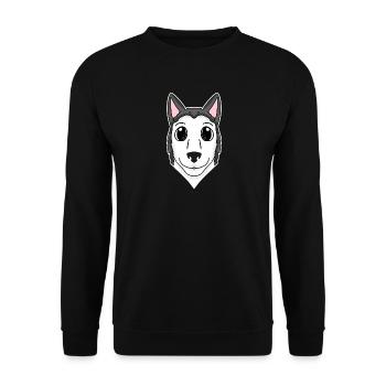 Propriétaire de chien de tête de husky sibérien - Sweat-shirt Unisexe - noir - Devant - Alina (178cm) & Michal (187cm)