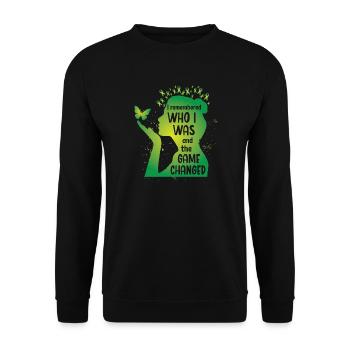 She remebered who she was - Unisex Sweatshirt - black - Front - Alina (178cm) & Michal (187cm)