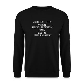 Junggesellenabschied Malle Party - Unisex Pullover - Schwarz - Vorne - Alina (178cm) & Michal (187cm)