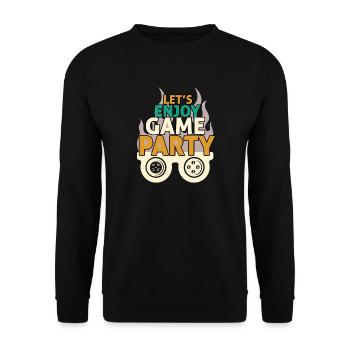 Design Party Game et Fun - Sweat-shirt Unisexe - noir - Devant - Alina (178cm) & Michal (187cm)