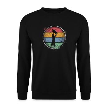 Dad Father and Child - Unisex Sweatshirt - black - Front - Alina (178cm) & Michal (187cm)