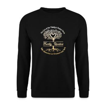 Réunion de famille L’amour de notre famille - Sweat-shirt Unisexe - noir - Devant - Alina (178cm) & Michal (187cm)