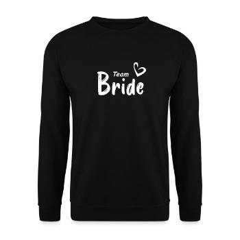 Team Bridal Wedding Celebration - Unisex Sweatshirt - black - Front - Alina (178cm) & Michal (187cm)
