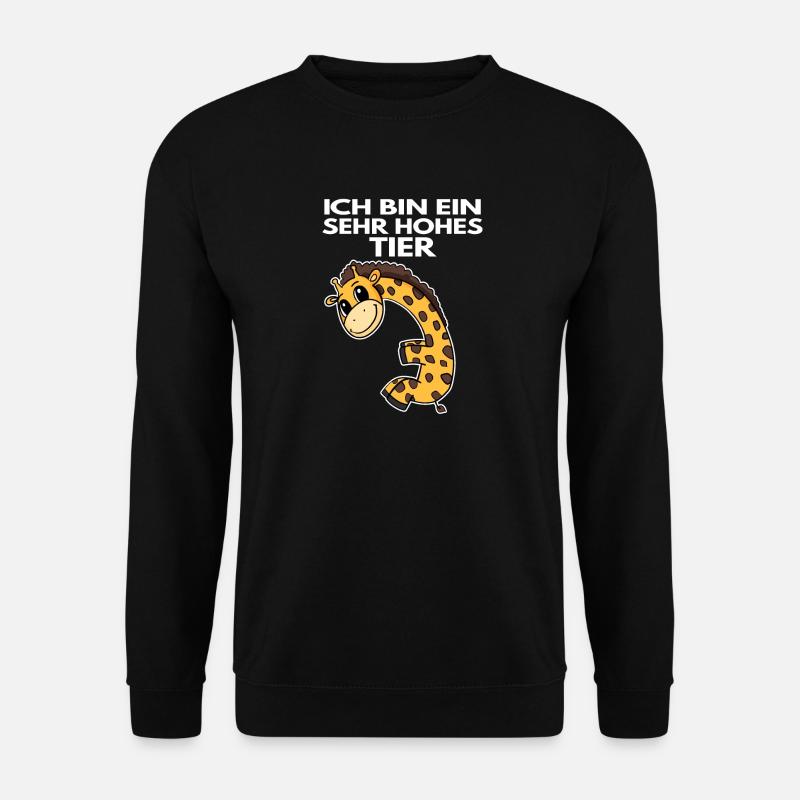 Giraffe lustig Baby Babybody - Unisex Pullover - Schwarz