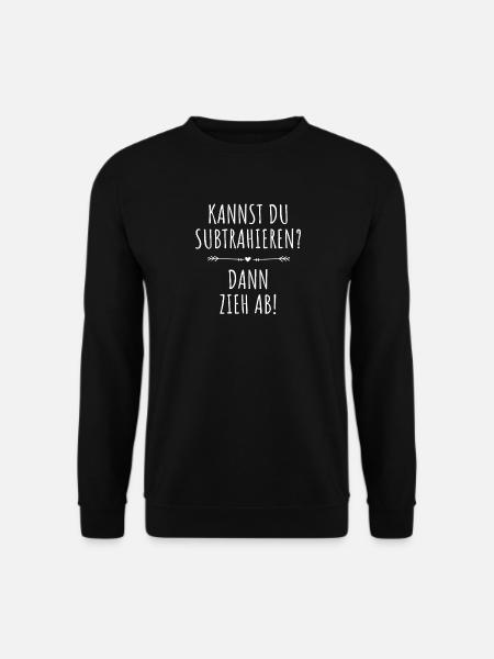 Kannst Du Subtrahieren Dann Zieh Ab Mathelehrer - Unisex Pullover - Schwarz