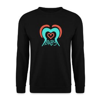 Bébé - Sweat-shirt Unisexe - noir - Devant - Alina (178cm) & Michal (187cm)