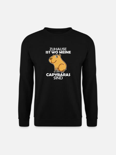 Capybara Wasserschwein - Unisex Pullover - Schwarz