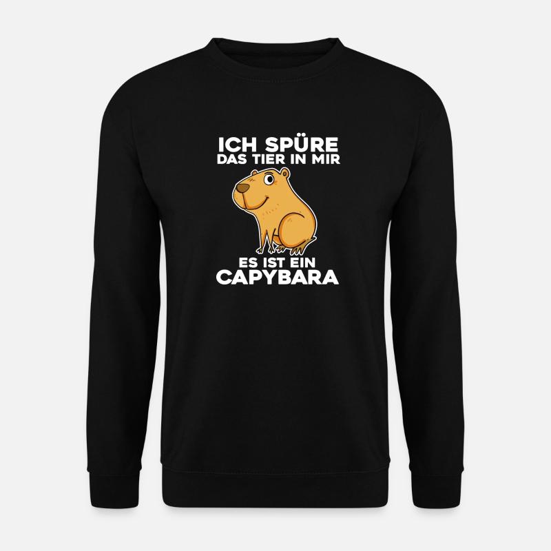 Capybara Wasserschwein - Unisex Pullover - Schwarz