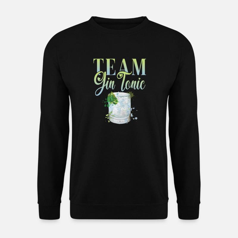 Team Gin Cocktail für Barkeeper - Unisex Pullover - Schwarz
