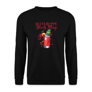 Blood Type Bloody Mary Cocktail for Bartenders - Unisex Sweatshirt - black - Front - Alina (178cm) & Michal (187cm)
