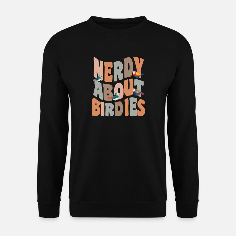 Fugle nørder om birdies - Unisex sweater - sort